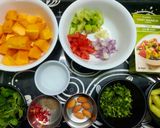 A picture of step 1 of Ripe Papaya Summer Salad.