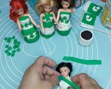 A picture of step 5 of Mini Readymade cupcakes fondant dolls 🇵🇰.
