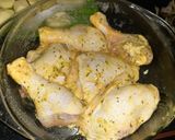 Foto del paso 4 de la receta: Pollo con papas y mostaza al horno!