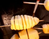 A picture of step 4 of Tornado potatoes #potatocontest.
