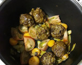 Foto del paso 2 de la receta: Albóndigas vegetarianas con mermelada de pimiento al vino blanco