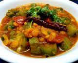 A picture of step 4 of Bihari Nenua /Sponge Gourd and Chana Dal Sabzi.