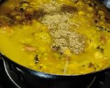 A picture of step 8 of Dhaba style spicy mixed dal (with and without egg).
