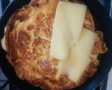Pas rețetă Omletă împăturită, cu cabanos și cașcaval 3 fotografie