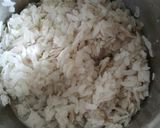 A picture of step 1 of Aaloo poha.