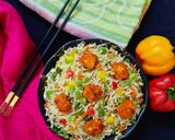 A picture of step 10 of Paneer fried rice for kids.