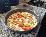 Foto del paso 4 de la receta: Fainá con cebolla y morrón salteados
