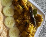 A picture of step 6 of Raw Banana Poriyal.