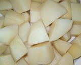 A picture of step 1 of Mexican Potatoes.