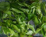 A picture of step 1 of Neem Leaves with Eggplant Stir- Fry.