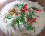 รูปขั้นตอนการทำที่ 4 ของ หมูแดดเดียวต้มกะทิ
