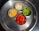 A picture of step 1 of Suji Upma.