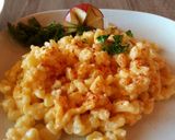 Tojásos nokedli, paradicsom salátával recept fázis 12 fotója