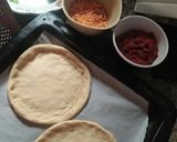 A picture of step 1 of Homemade pizza without cheese.