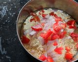 A picture of step 3 of Besan onion tomato chilla.