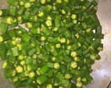 ભીંડા નું લોટવાળુ શાક (Bhinda Lot Valu Shak Recipe In Gujarati) રેસીપી સ્ટેપ2ફોટો