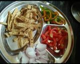 A picture of step 2 of Chapati Noodles.