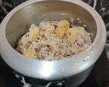A picture of step 5 of ALOO ki TEHRI (a nice delicious one pot meal from Uttar Pradesh).