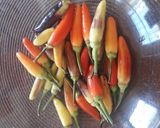 Foto del paso 1 de la receta: Ajíes picantes en vinagre