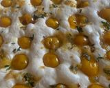 A picture of step 7 of Focaccia with Sourdough and Yellow Cherry Tomatoes.