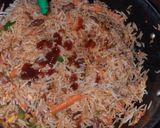 A picture of step 5 of Mexican Rice with Red Sauce.
