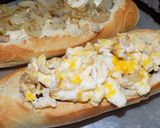 Foto del paso 15 de la receta: Canoas (sandwichs calientes divertidos)