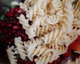 A picture of step 4 of Healthy Pasta Mayo Salad with Veggies and Feta Cheese.