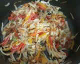 A picture of step 2 of Veg hakka noodles.