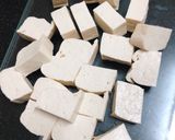 Hình bước làm 2 của món Đậu Hũ Kho Nấm Rơm Ngày Mưa