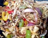 Foto del paso 4 de la receta Tallarines con sobras de Pollo asado