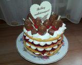 Mascarponés málna torta recept fázis 8 fotója