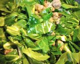 A picture of step 3 of Cabbage and Collards.