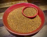 A picture of step 1 of Key Sega Wat - Ethiopian spicy beef stew.
