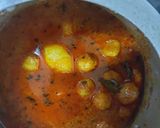 A picture of step 5 of Dum aloo.