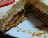 Foto del paso 3 de la receta: Bizcochuelo con chantilly, frutillas y dulce de leche