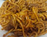Gambar langkah 15 resipi Mee Goreng Daging.