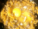 Salteado de anco y carne