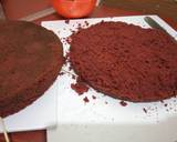 Torting, levelling,and layering a cake recipe step 4 photo