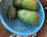 Hình bước làm 1 của món Mãng cầu Tây dầm