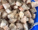Une image de l'étape 2 de Croûtons pour les salades ou pour les soupes cuisson air fryer.