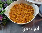 A picture of step 3 of Safed Matar or White Dry Peas Masala.