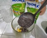 Foto langkah ke 4 dari resep Nangka chia seed matcha latte💚💛.