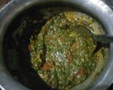 A picture of step 5 of Spinach and pumpkin curry.