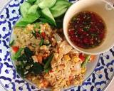 ข้าวผัดไก่ยอ +น้ำปลาพริก🍚🐔 วิธีทำสูตร 2 รูป