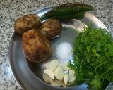 A picture of step 10 of Ragi Rotti with Roasted Brinjal Chutney and Coconut Chutney.