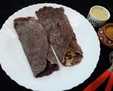 A picture of step 6 of Ragi masala dosa👉 healthy version of dosa.
