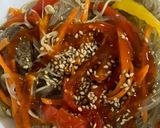 Hình bước làm 5 của món Miến xào rau củ