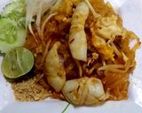 รูปขั้นตอนการทำที่ 5 ของ ผัดไทยปลาหมึก