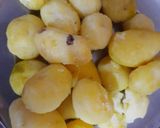 A picture of step 1 of Puri Bhaji.