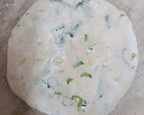 A picture of step 3 of Paneer Paratha with Spring Onions.